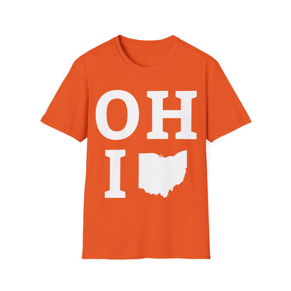 Vintage State of Ohio Flag Map Distressed T-Shirt Men Women