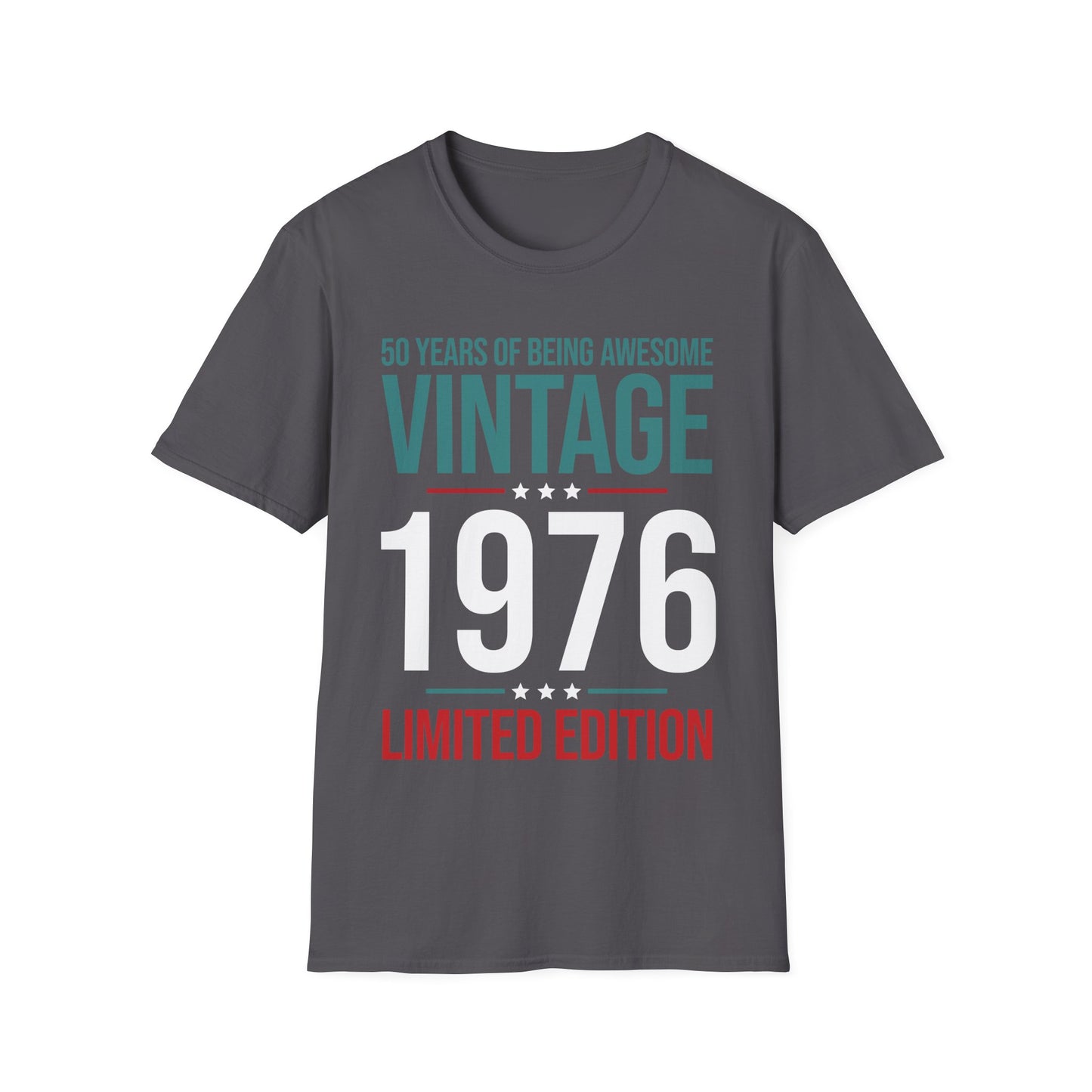 50 Year Old Gifts Vintage 1976 50 Years Awesome 50th Birthday T-Shirt