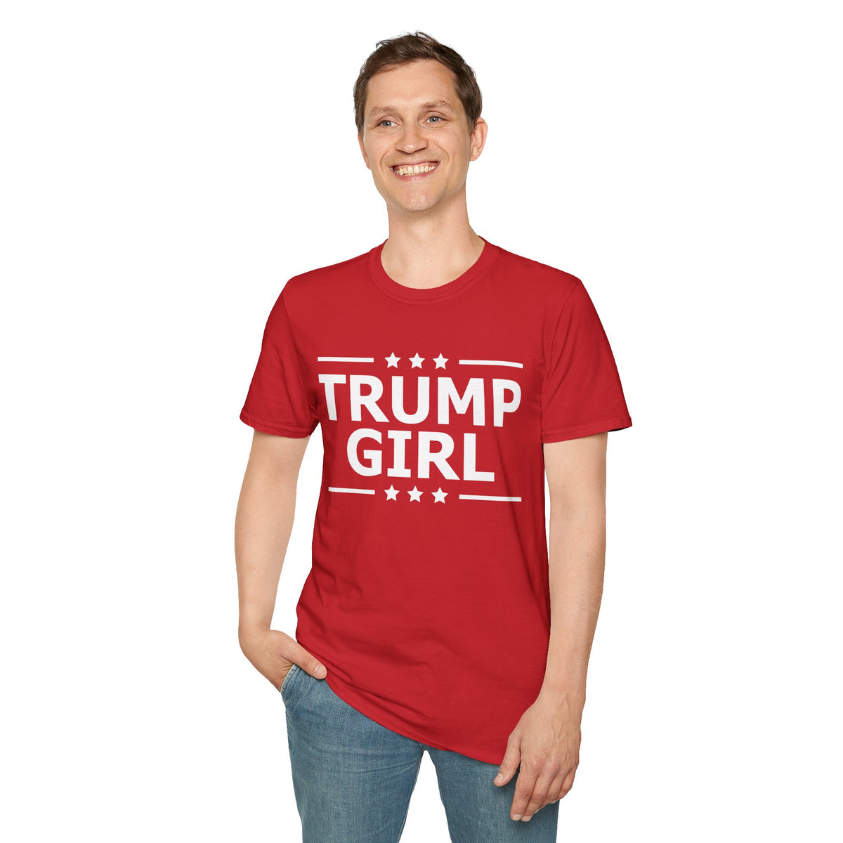 Cute Trump Girl Republican US Flag 2024 Vintage Vote T-Shirt