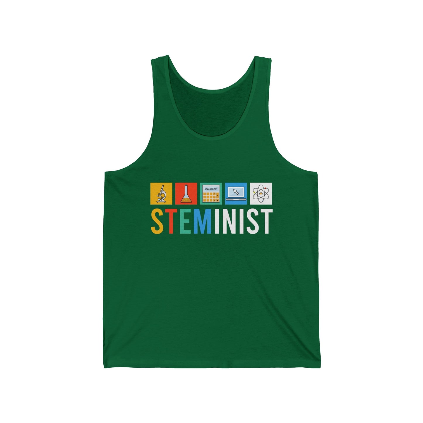 Steminist Science Technology Engineering Math STEM Tank Tops Men Women Teacher