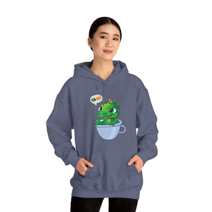 Tea-Rex In A Cup Cute T-Rex Dinosaur Kawaii Coffee Tea Funny Dino Pun Hoodie For Men Women Hoodie