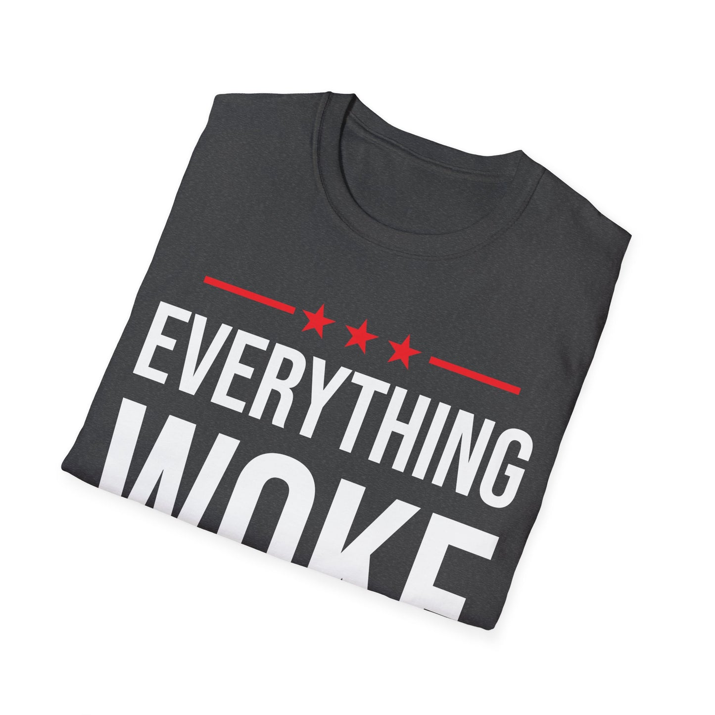 Funny Everything Woke Turns to Trump Anti Biden 45 Political T-Shirt Men Women