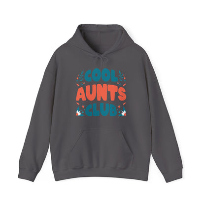 Cool Aunts Club Groovy Retro Smile Aunt Auntie Funny Mother's Day Hoodie