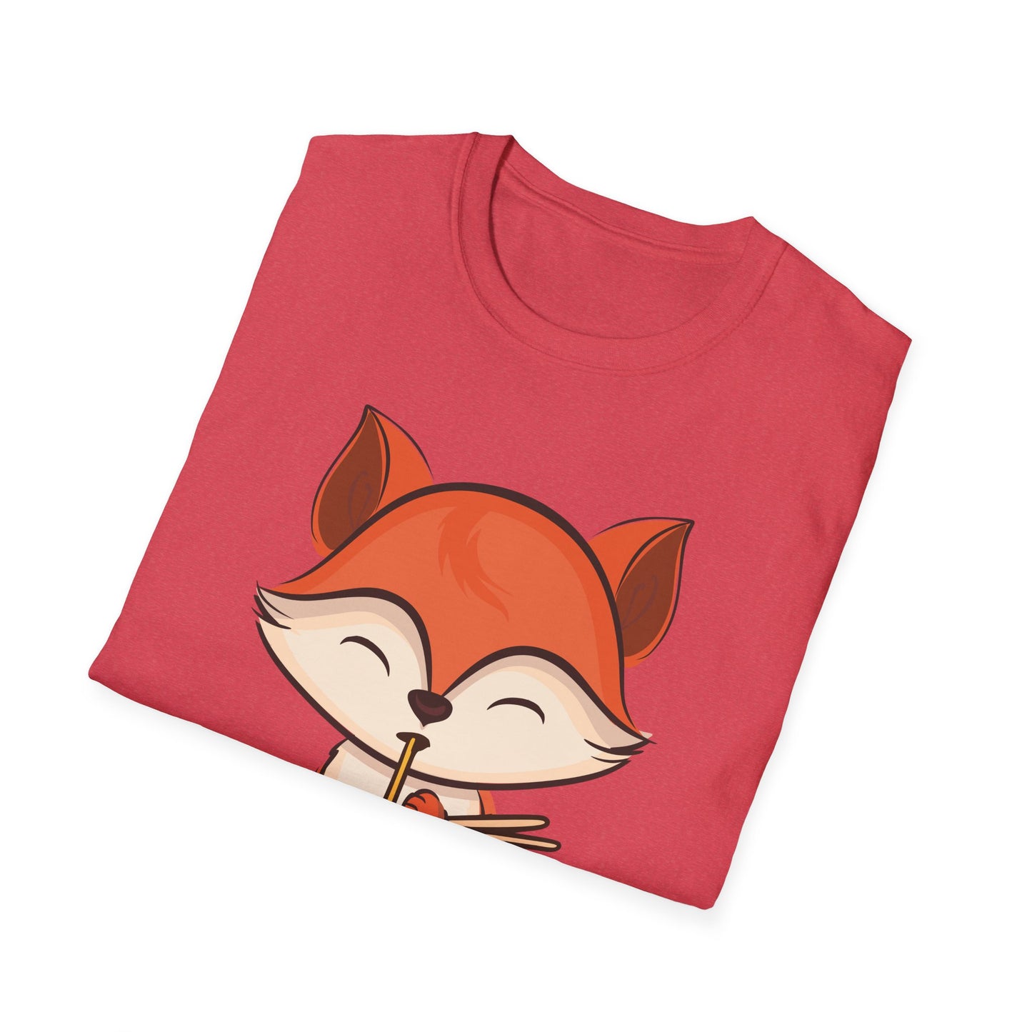 Fox Eating Ramen Kawaii Tee Japanese Cute Lovely Tank Top Men Women