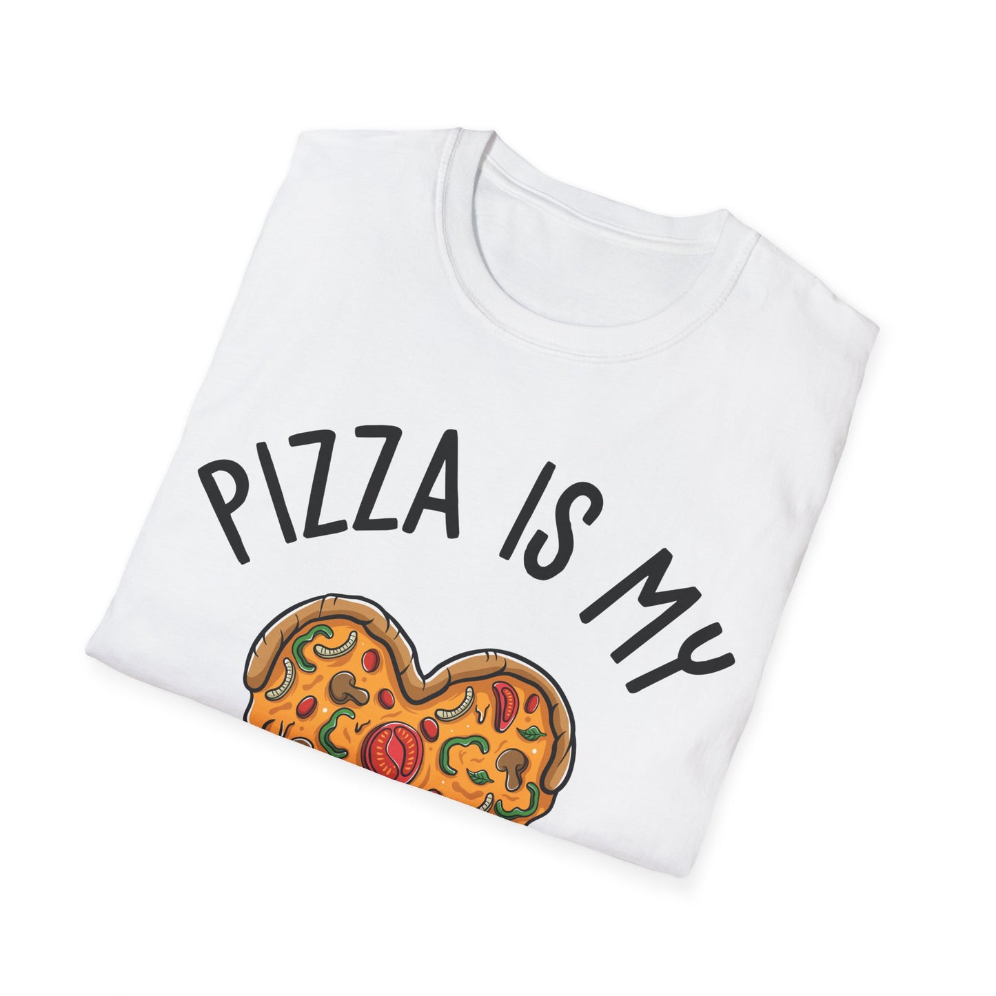 Funny Pizza Is My Valentine Love Heart Valentines Day Girl Boy Foodie Food T-Shirt