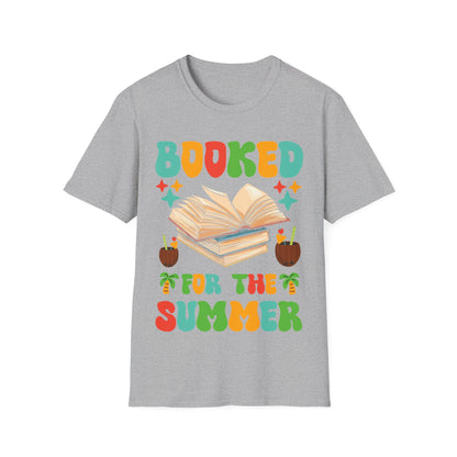 Funny Booked for the Summer Bookish Book Lover T-Shirt For Men Women Kids T-Shirt