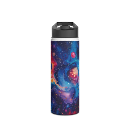 Galaxy Print Pattern Stainless Steel Water Bottle with Twist-on Lid and Double-Wall Vacuum Insulation