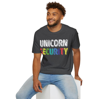 Funny Unicorn Security Costume Police T-Shirt Men Women Kids