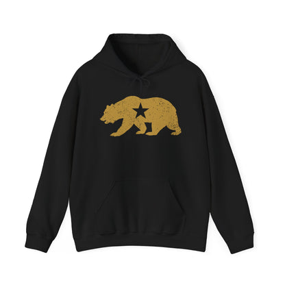 California Golden State Bear Vintage Distressed Graphic Hoodie