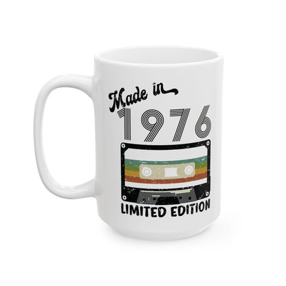 Made In 1976 Limited Edition Funny Cassette Tape Vintage Coffee Mug For Men Women