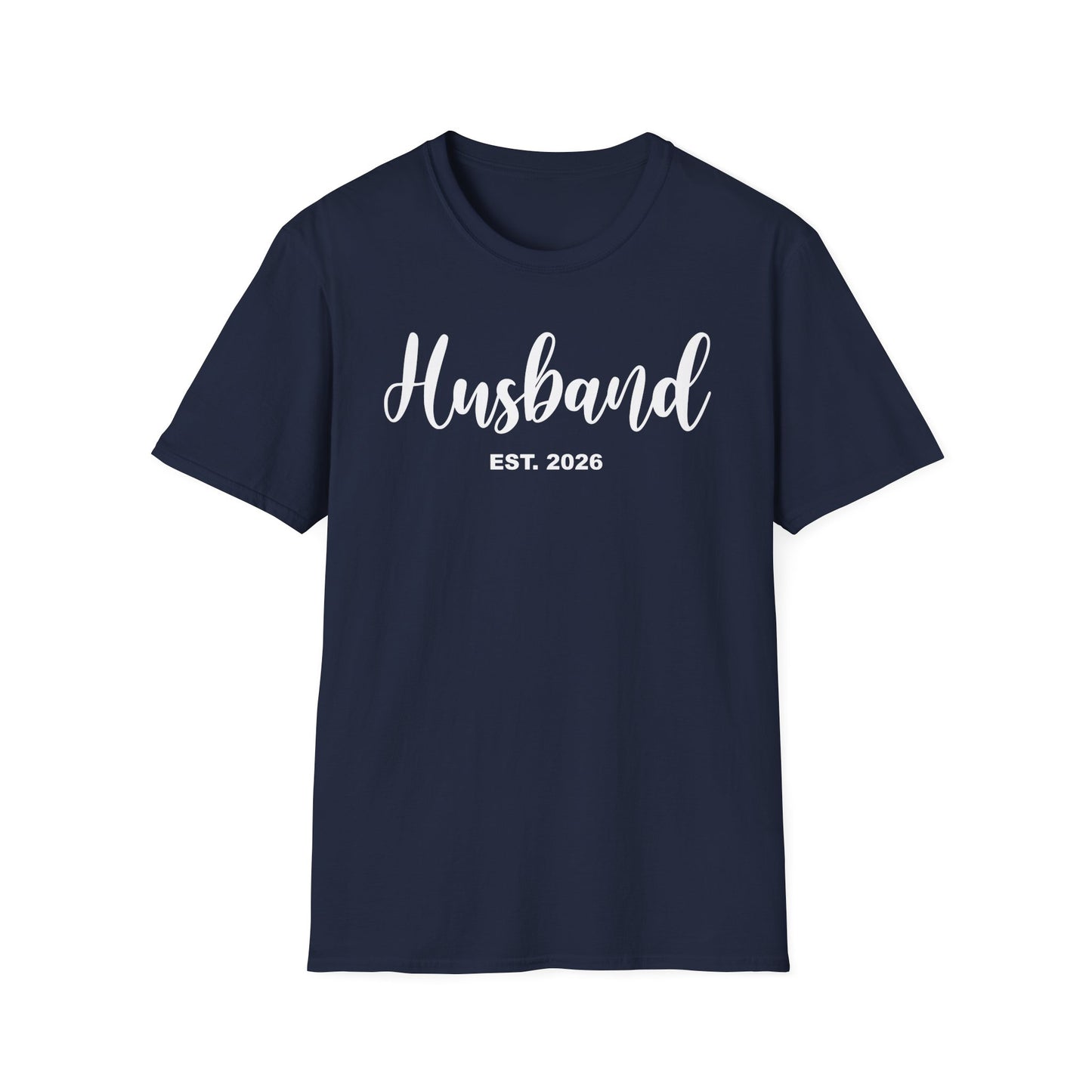 Husband Est 2026 Married Hubby Wife Honeymoon Couple Wedding T-Shirt