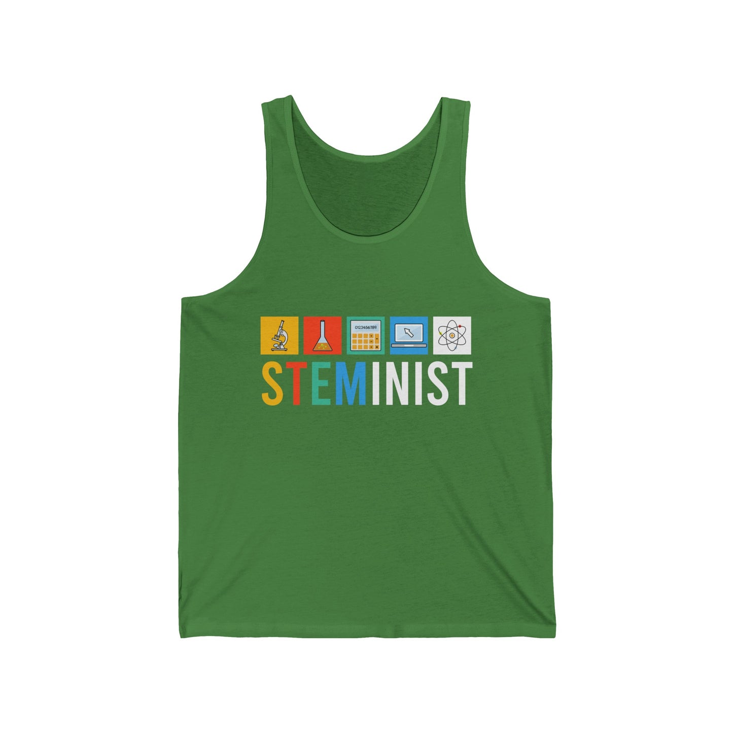 Steminist Science Technology Engineering Math STEM Tank Tops Men Women Teacher