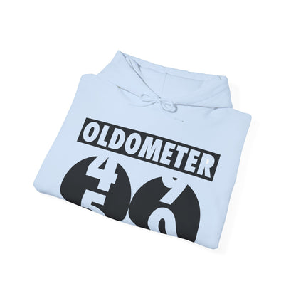 Funny Oldometer Odometer 50th Birthday Gift 50 yrs Old Joke Hoodie For Men Women Hoodie