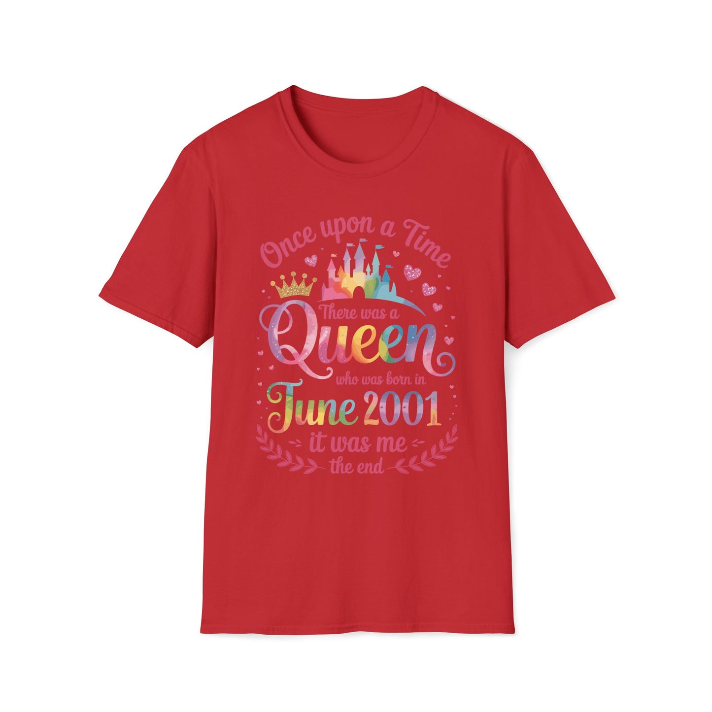 Funny 25 Years Old Birthday Girl 25 Birthday Queen June 2001 T-Shirt For Women