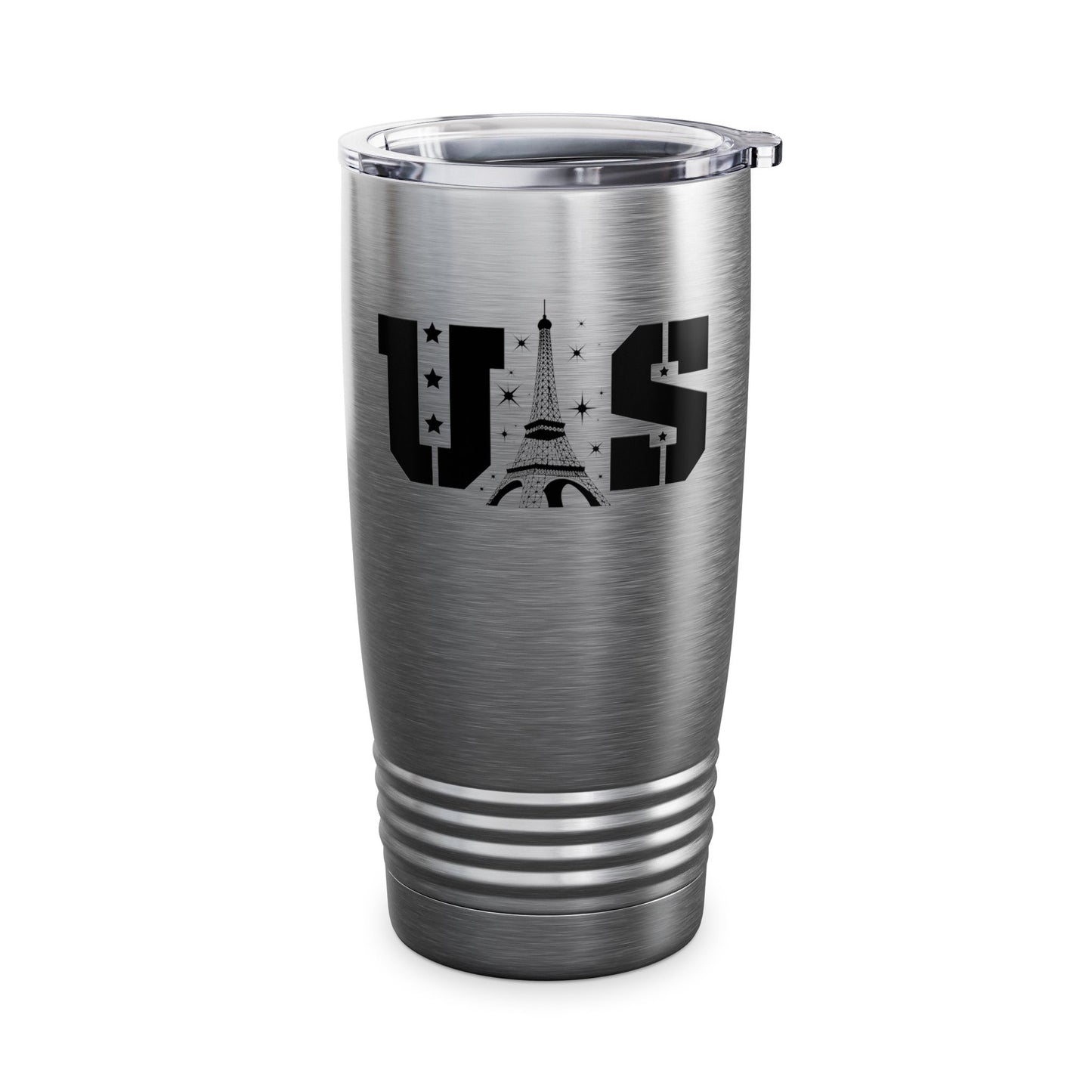 USA Eiffel Tower 2024 Summer Sports Patriotic Supporter Tumbler For Men Women Tumbler