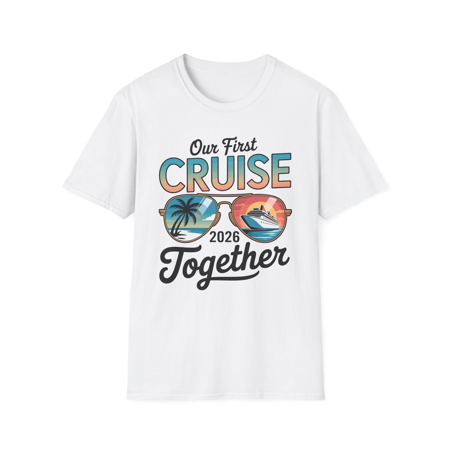 Our First Cruise 2026 Together Cute Matching Couples Cruise T-Shirt For Men Women