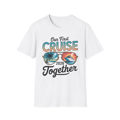 Our First Cruise 2026 Together Cute Matching Couples Cruise T-Shirt For Men Women