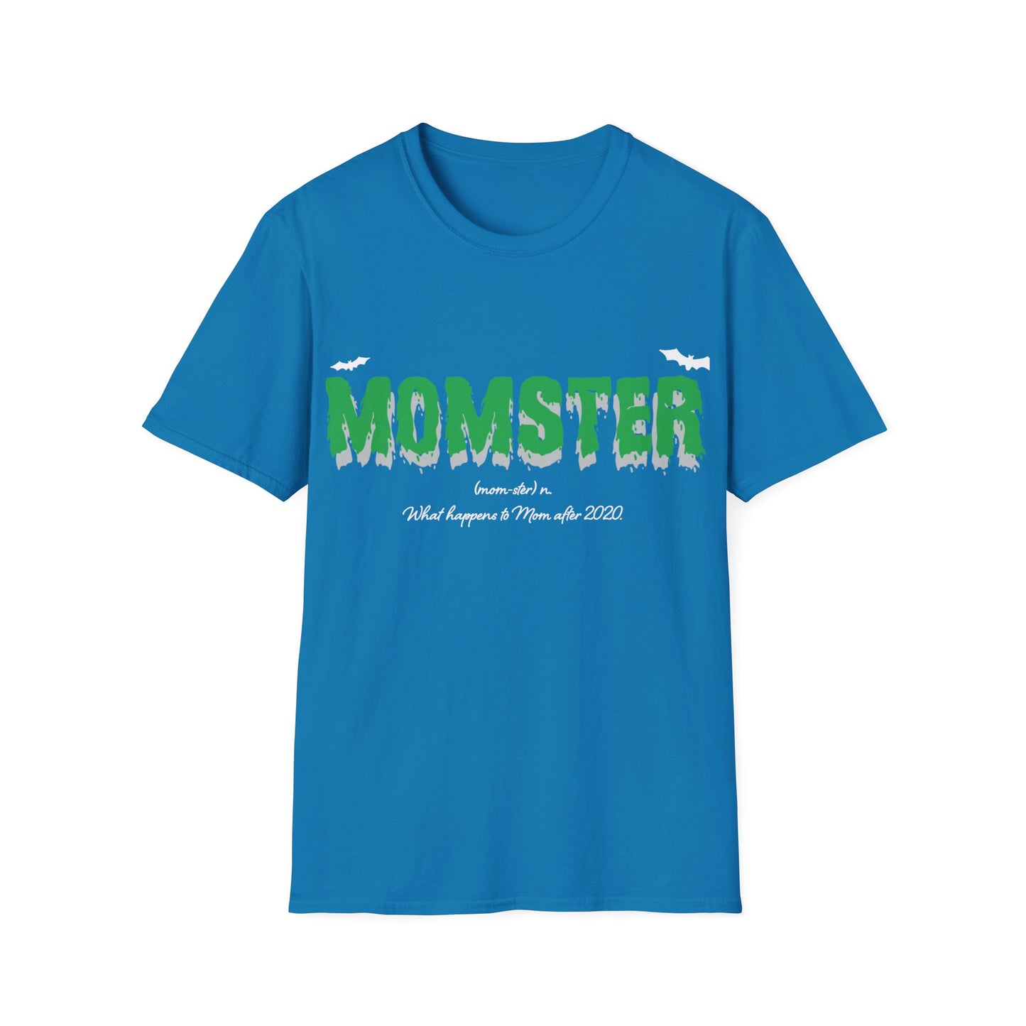 Womens Momster Broomstick Funny Halloween Party Mom Mothers Day T-Shirt