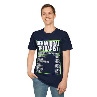 Behavioral Therapist Facts Analyst Behavior Tech SPED Teacher Autism T-Shirt