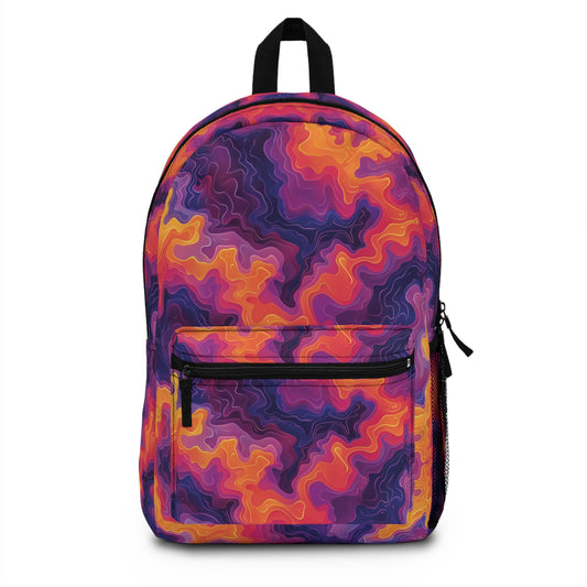 Electric Sunrise Pattern Backpacks for Men Women Kids School Travel, Capacity School Backpacks