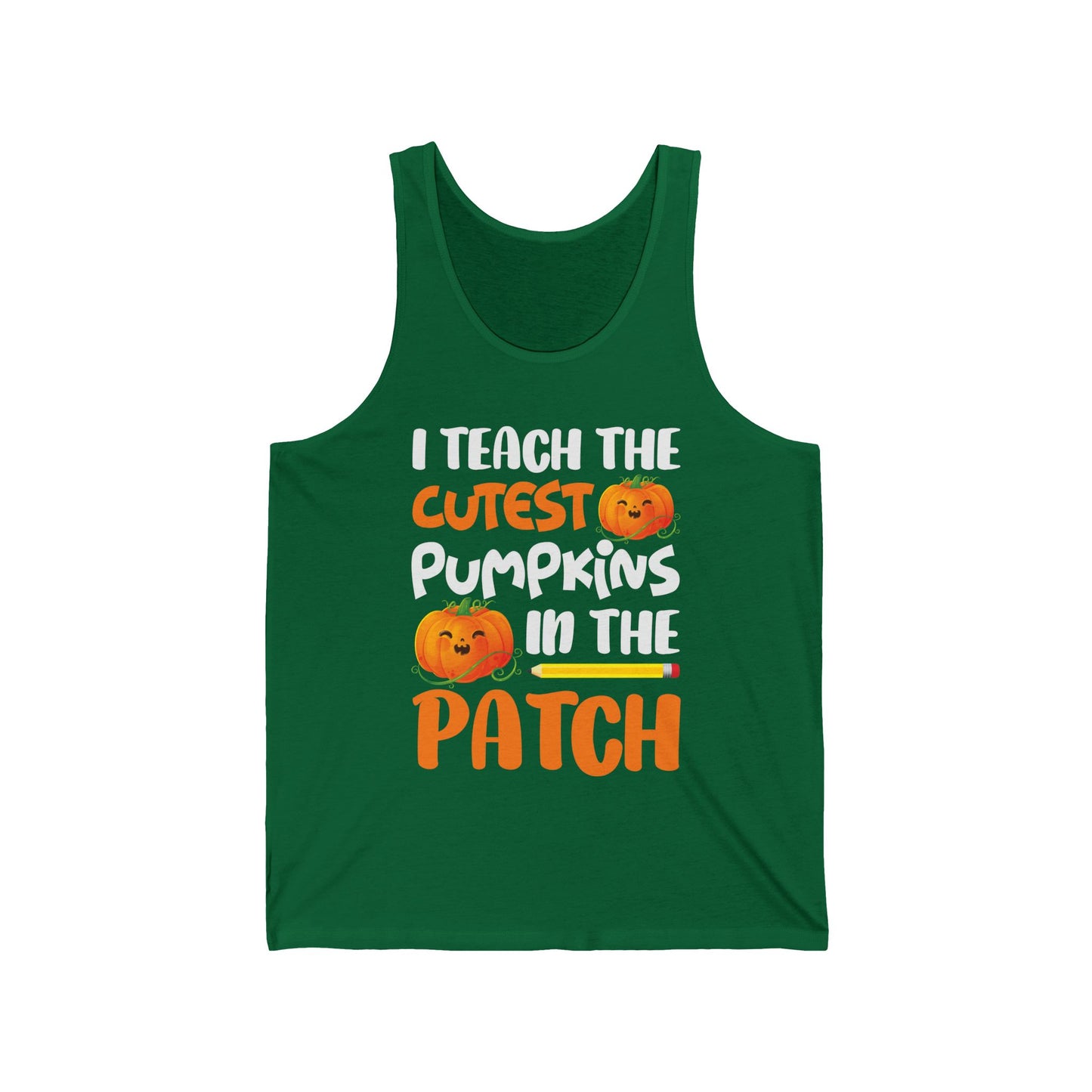 Funny I Teach The Cutest Pumpkins In The Patch Teacher Halloween Pumpkin Tank top For Men Women