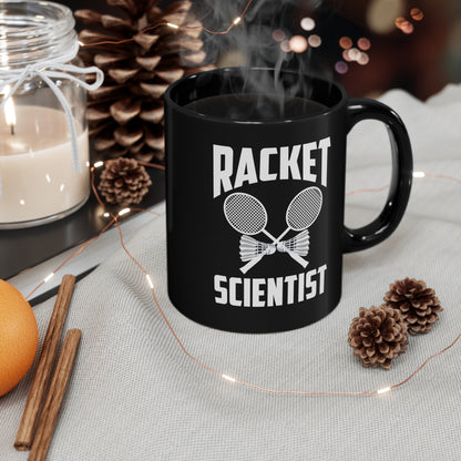 Funny Badminton Player Mug Racket Scientist Badminton Gift Coffee Mug