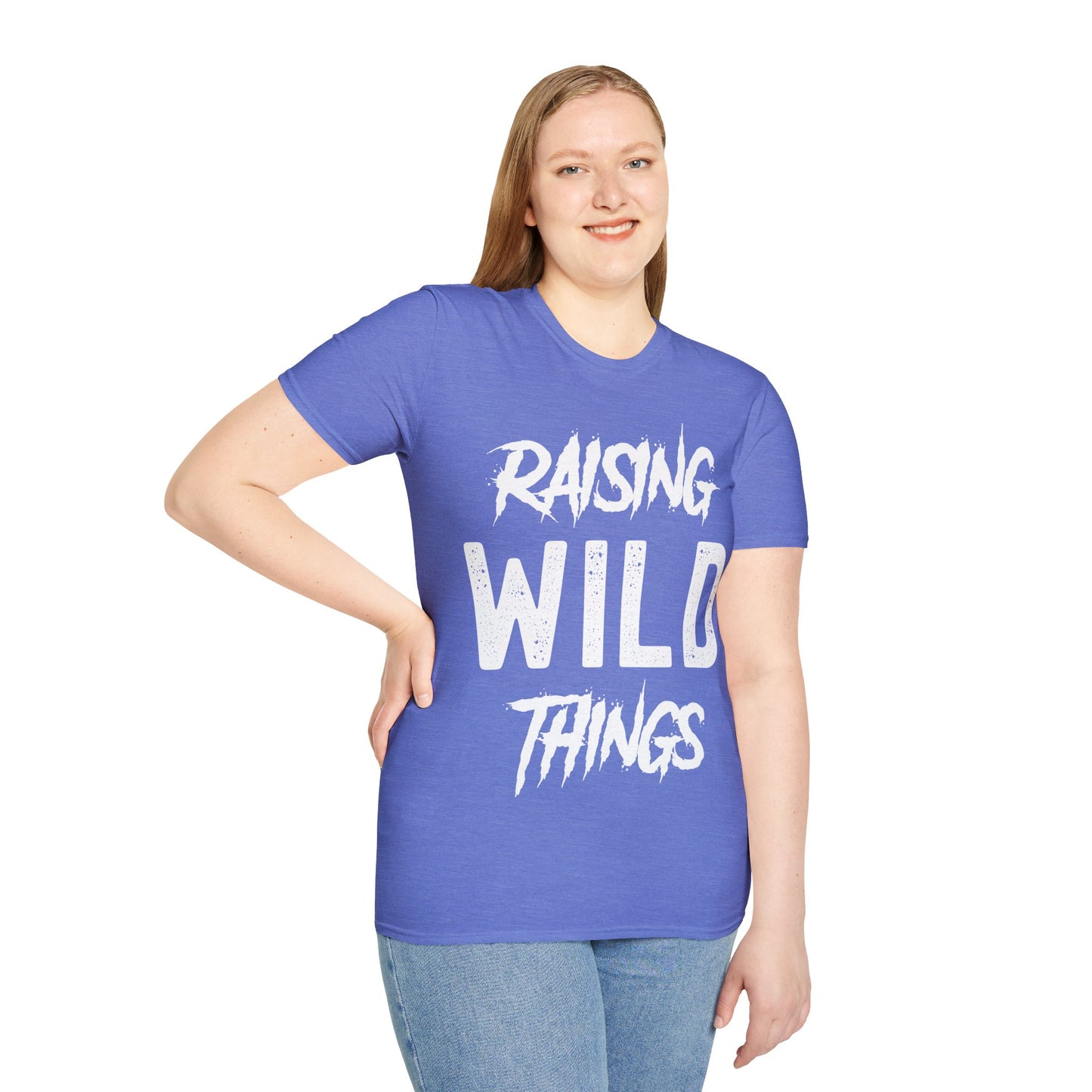 Womens Raising Wild Things Mom Cute Mothers Day Birthday T-Shirt