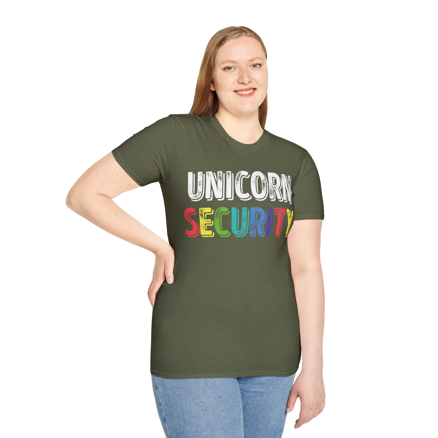 Funny Unicorn Security Costume Police T-Shirt Men Women Kids