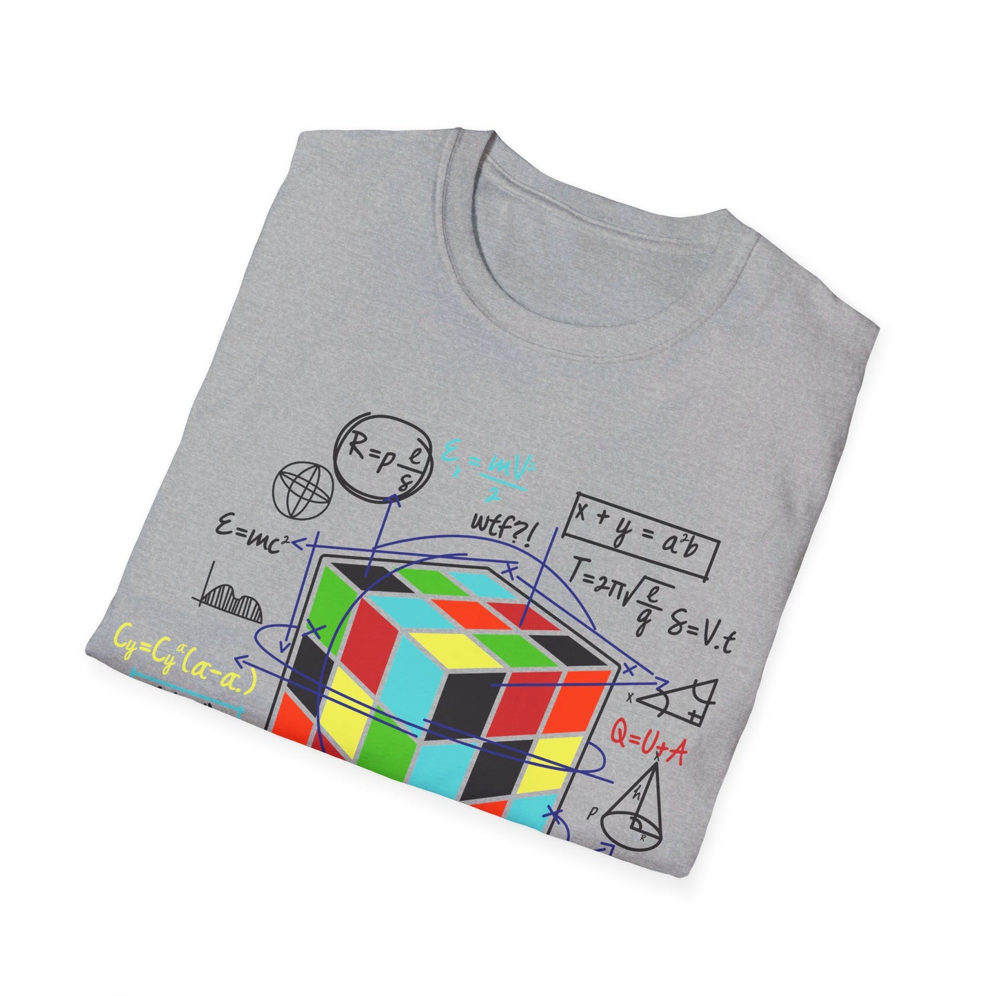 Melting Cube Speed Cubing Math Vintage Puzzle Youth Gifts T-Shirt