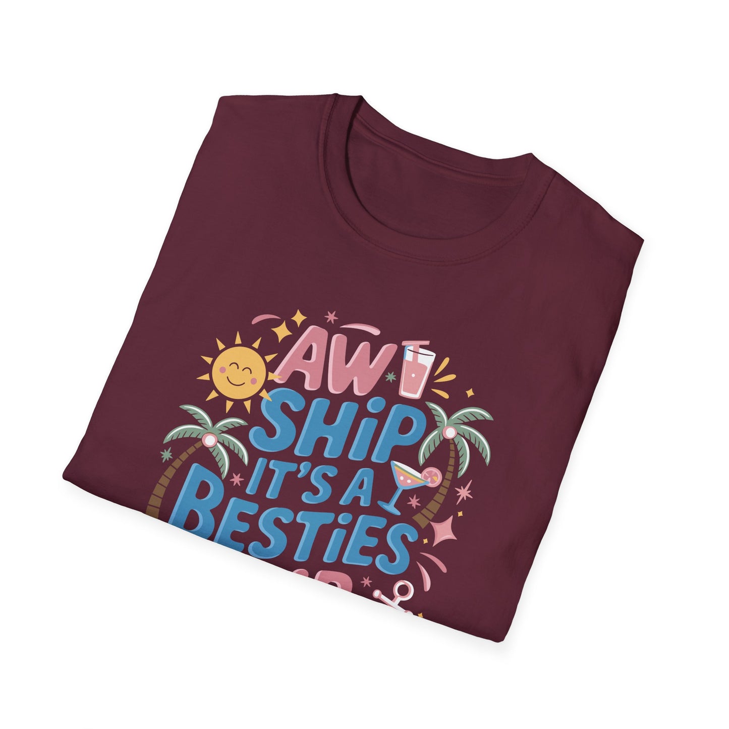 Funny Cruise Flight Friend Group Trip It's A Besties Trip 2026 T-Shirt