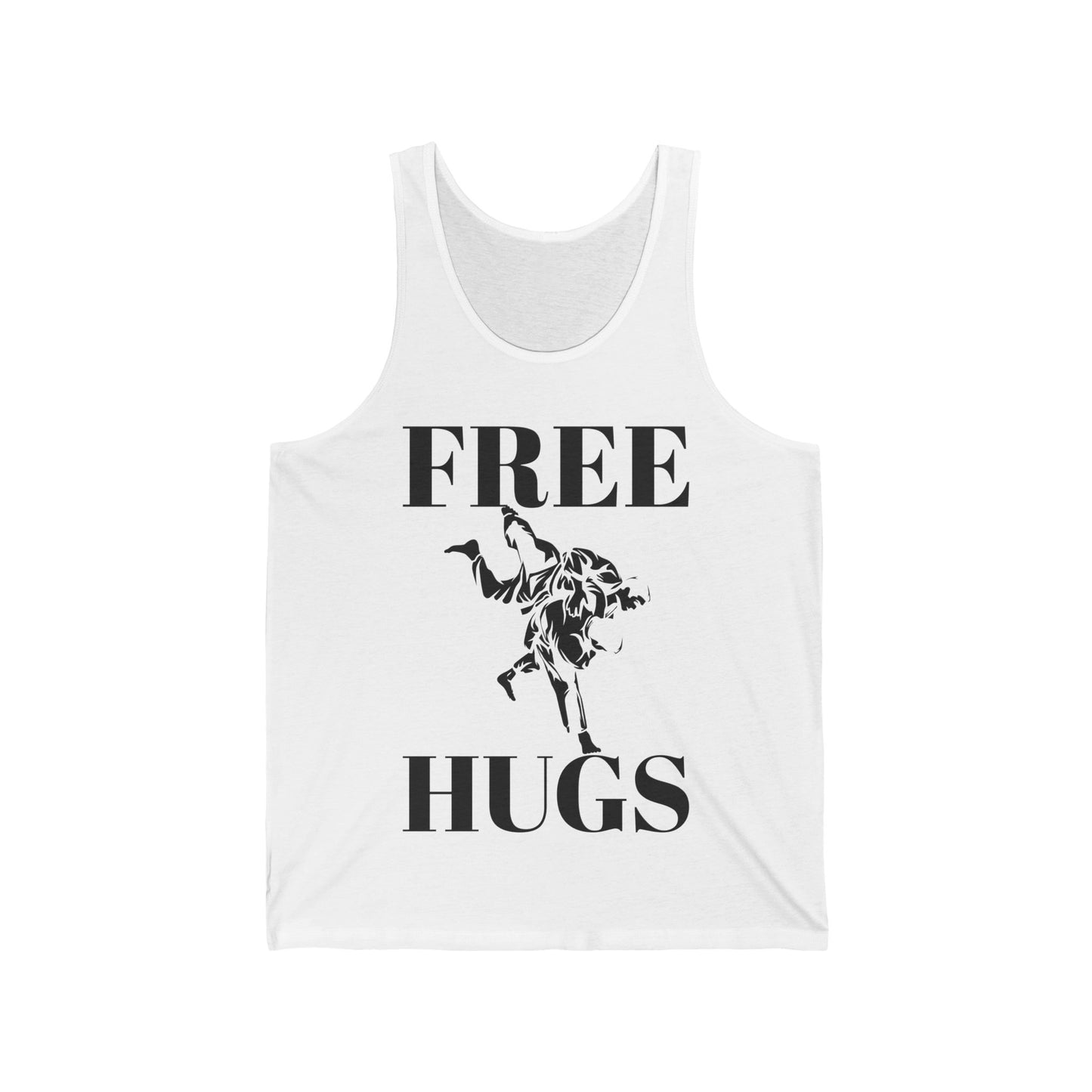 Funny Wrestling Wrestler Free Hugs Humor Tank Top Men Women