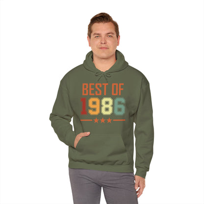 Funny Vintage Best of 1986 40 Year Old Gift 40th Birthday Hoodie For Men Women Hoodie