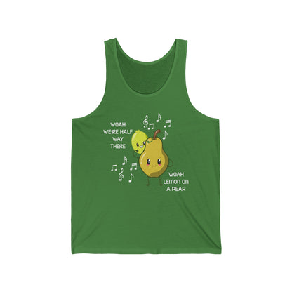 Funny Woah Lemon On A Pear Meme Teacher Foodie Tank Tops For Men Women