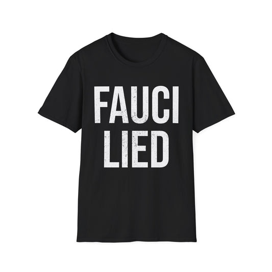 Fauci Lied People Died Fire Vintage T-Shirt for Men Women