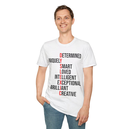 Dyslexia Awareness Teacher Therapist Unique Dyslexic Reading Therapy T-Shirt Men Women