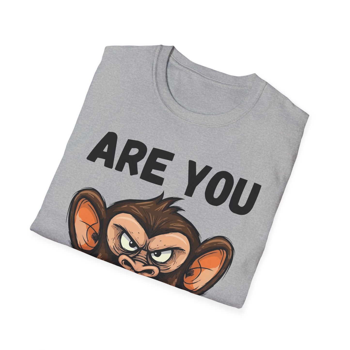 Humor are You Serious Grumpy Funny Monkey Meme T-Shirt