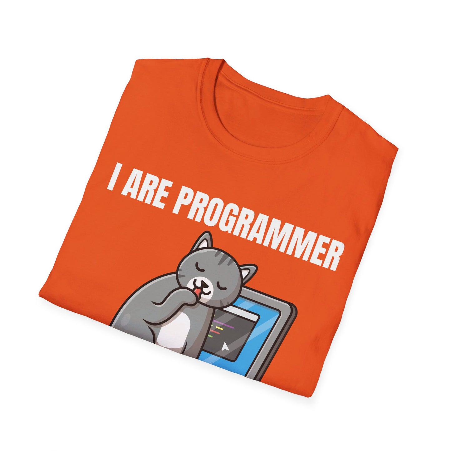 Funny I Are Programmer I Make Computer Beep Boop Cute Cat T-Shirt For Men Women T-Shirt