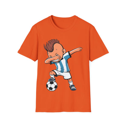 Funny Dabbing Soccer Argentina Jersey Shirt, Dab Kids Boys T-Shirt For Men Women Kids T-Shirt