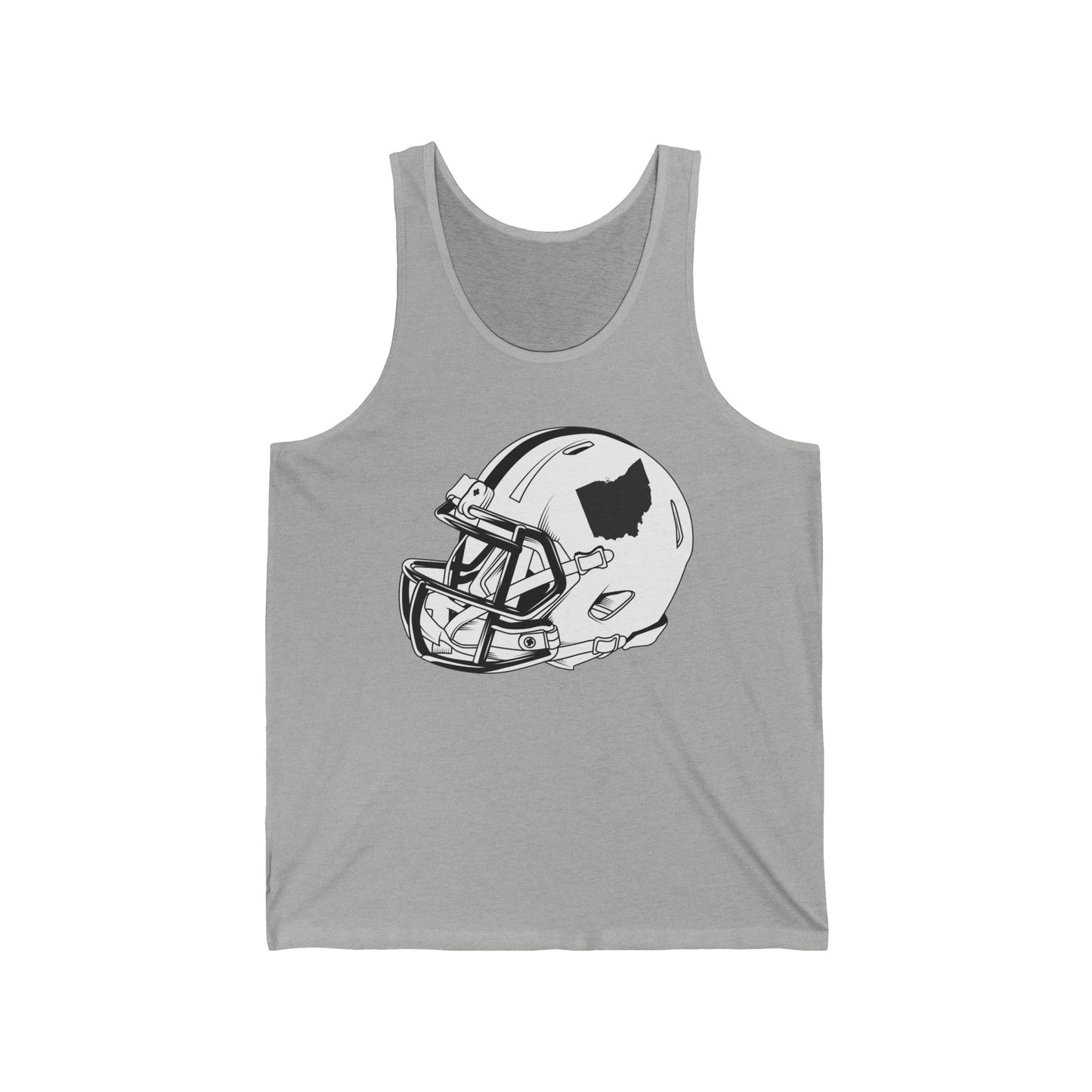 Vintage Football Helmet Top State of Ohio American Football Distressed Tank Top Men Women