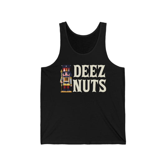 Funny Deez Nuts Nutcracker Ugly Christmas Meme Xmas Gift Tank Top Men Women