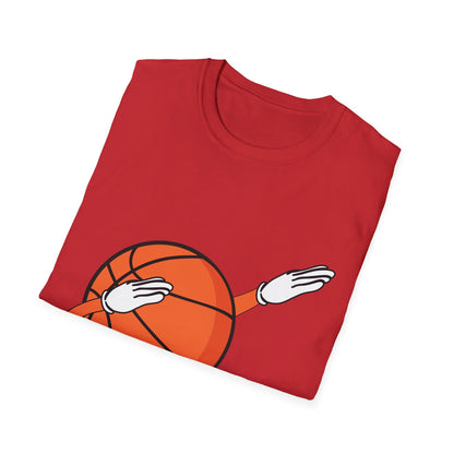 Funny Dabbing Basketball Dancing Ball Game In Shoes T-Shirt For Men Women T-Shirt