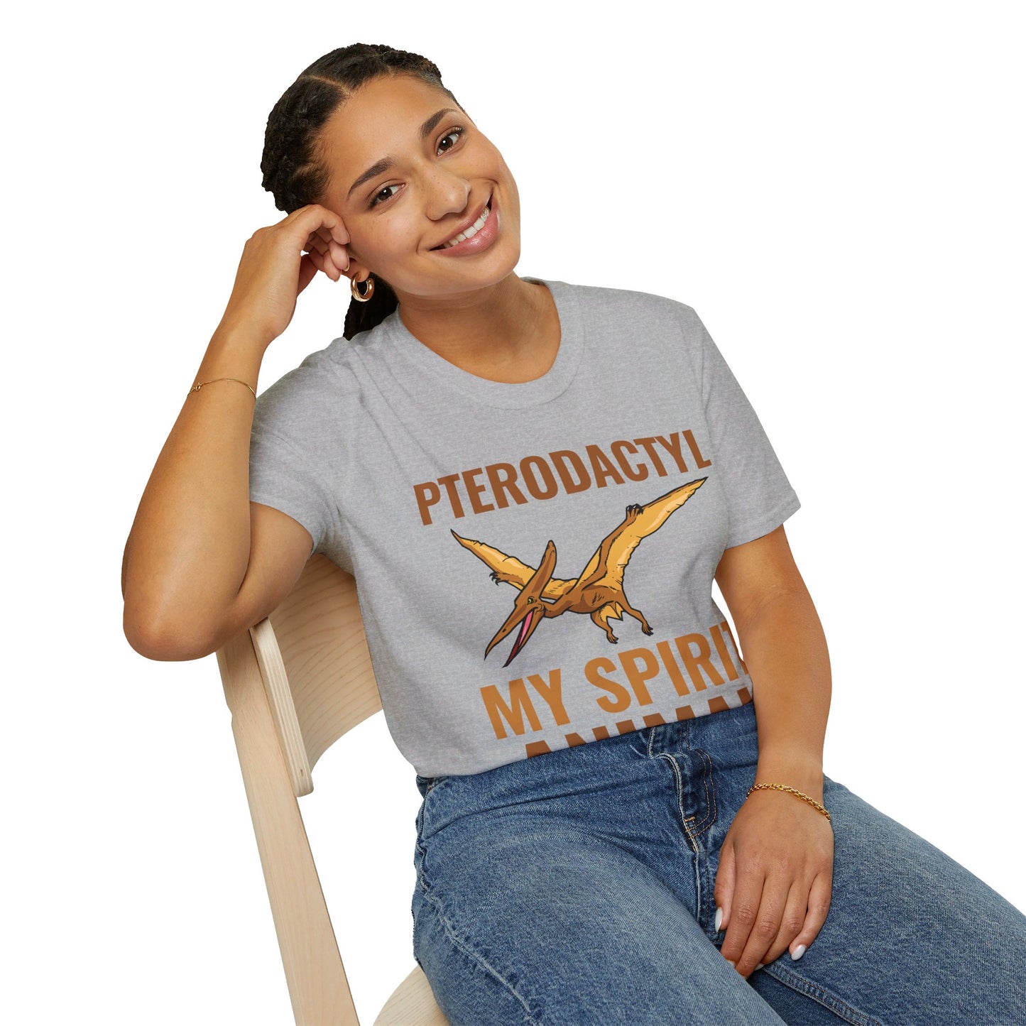 Funny Pterodactyl Is My Spirit Animal Dinosaur Gift T-Shirt For Men Women