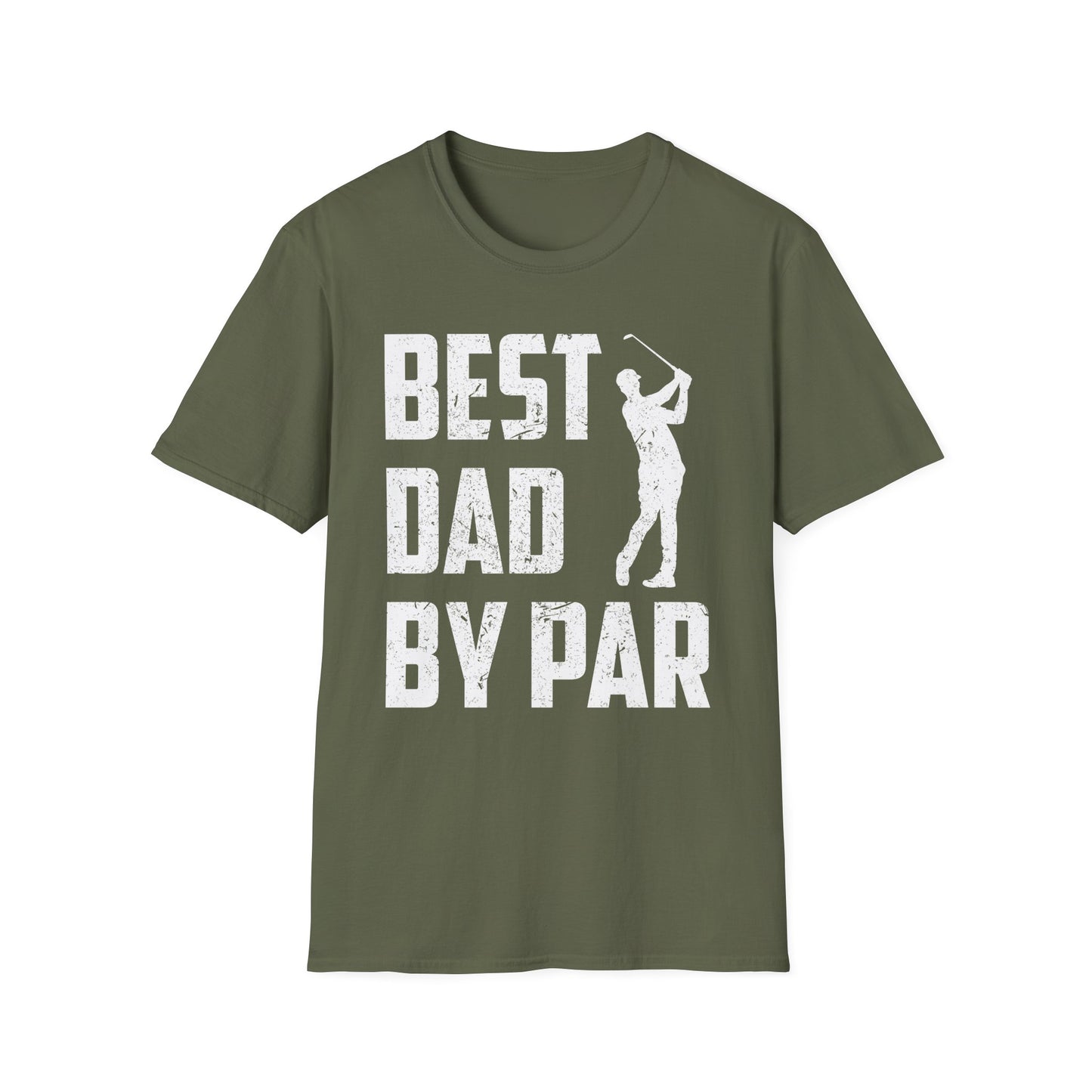 Best Dad by Par Fathers Day Daddy Golf Lover Golfer Gifts T-Shirt