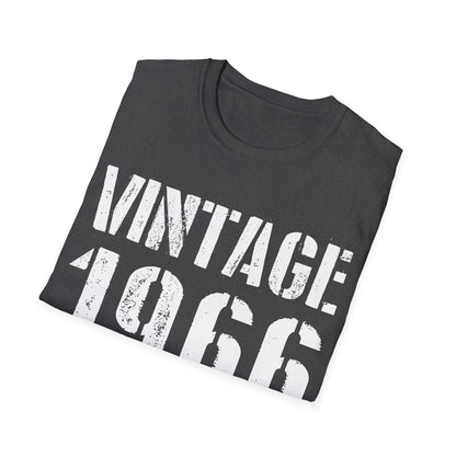 Funny Vintage 1966 60th Birthday Gifts 60 Year Old T-Shirt For Men Women