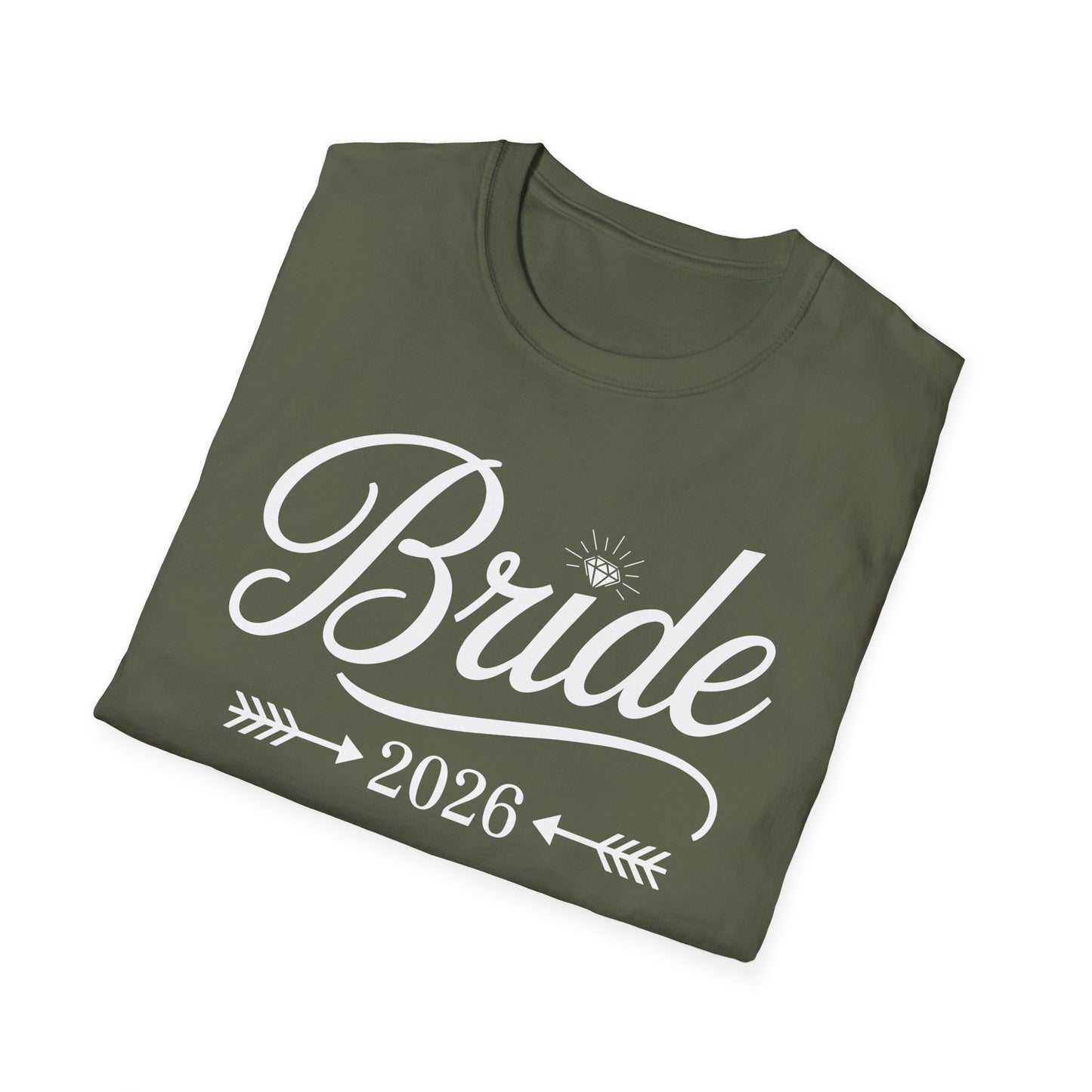 Bride Est 2026 Married Wedding Bridal Party Bachelorette T-Shirt For Women
