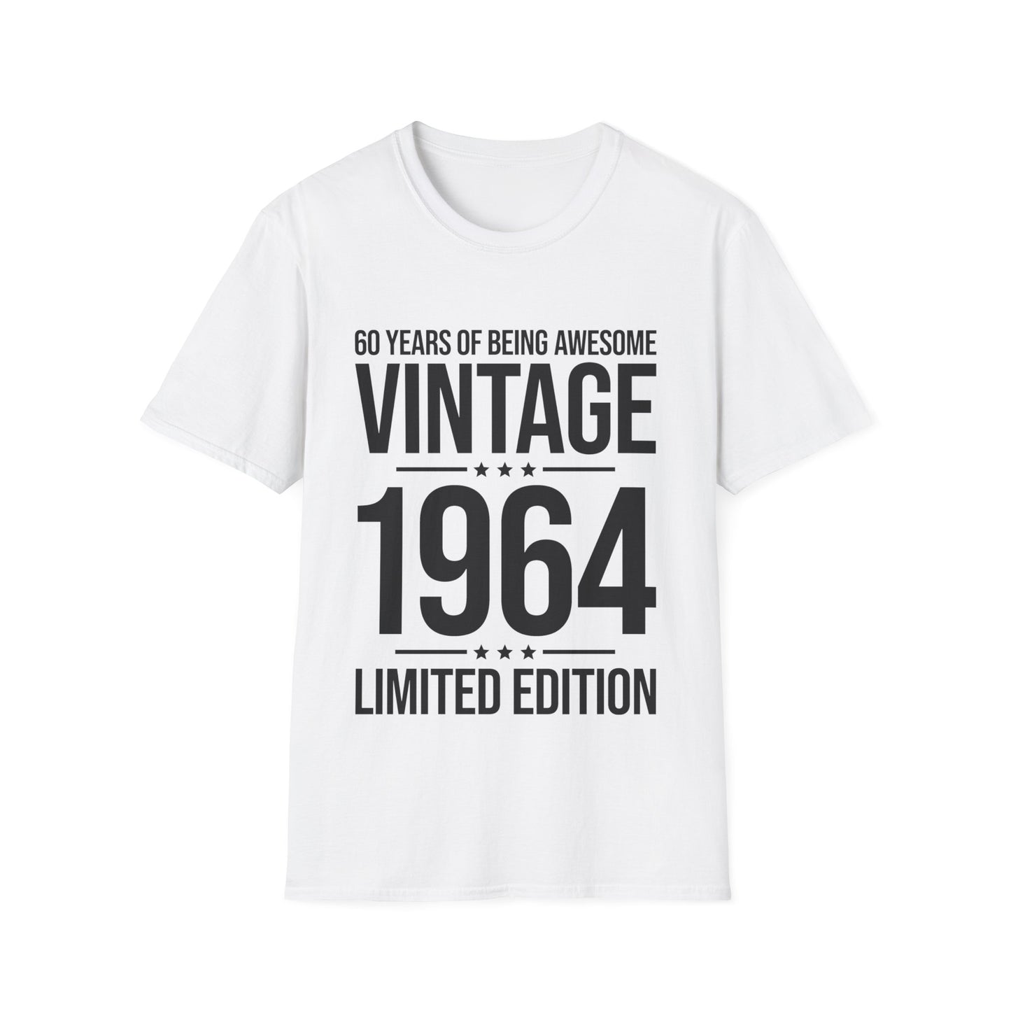 60 Year Old Gifts Vintage 1964 60 Years Awesome 60th Birthday T-Shirt