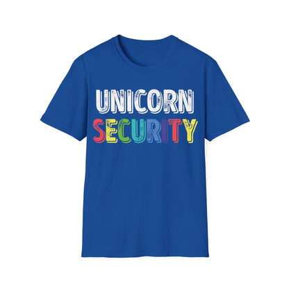 Funny Unicorn Security Costume Police T-Shirt Men Women Kids