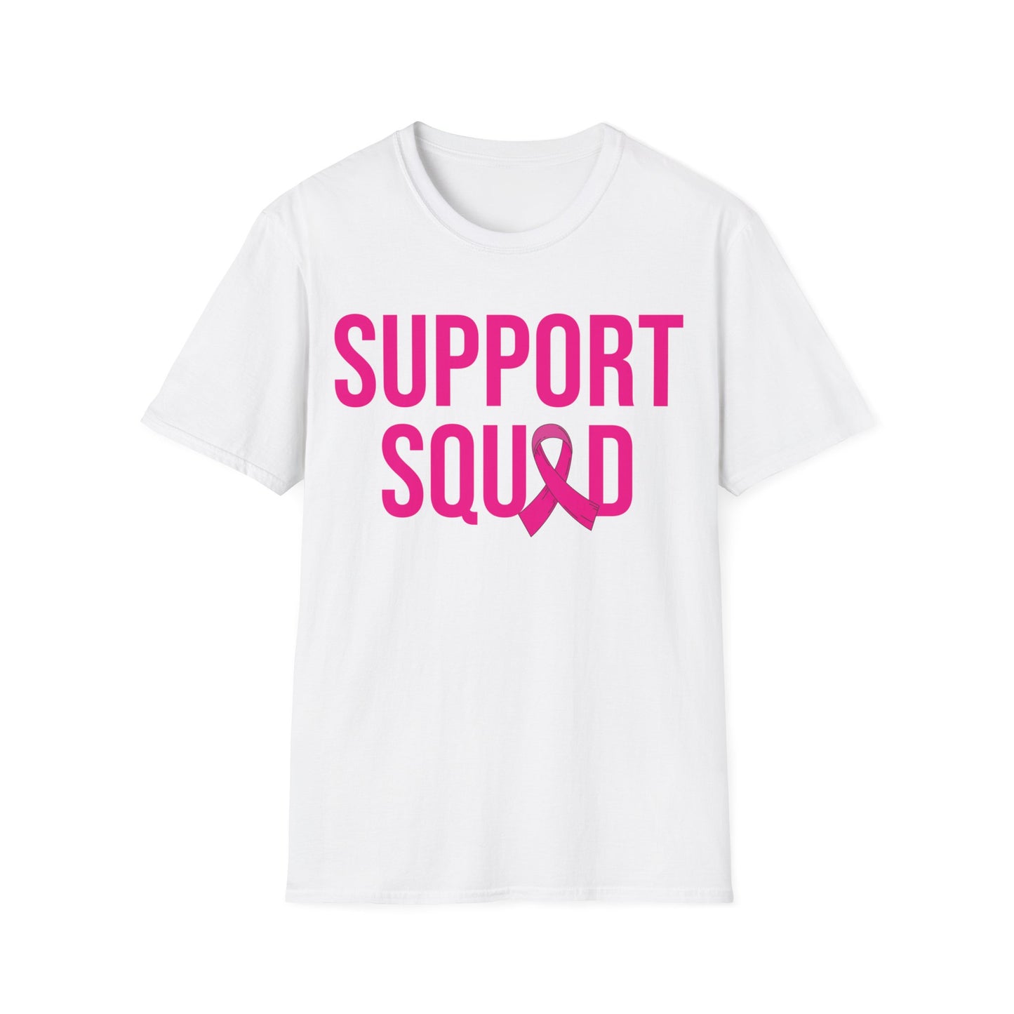 Support Squad Breast Cancer Warrior Awareness October Pink T-Shirt