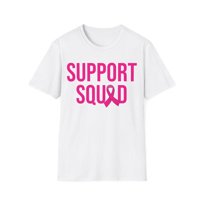 Support Squad Breast Cancer Warrior Awareness October Pink T-Shirt