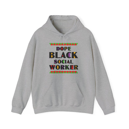 Dope Black Social Worker African American Job Proud Hoodie For Men Women Hoodie